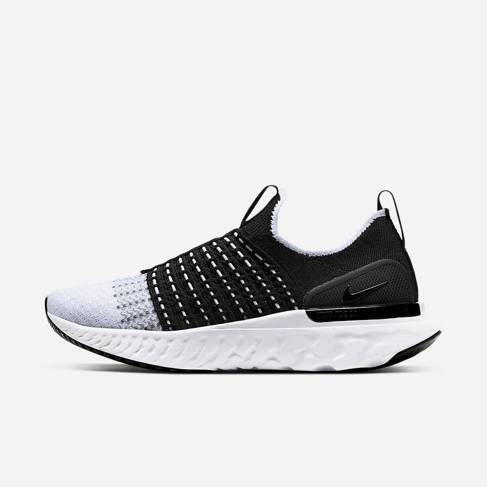 Chaussure De Running Nike React Phantom Run Flyknit 2 Noir 4689-035 Black/White Femme | JSZ-96673219